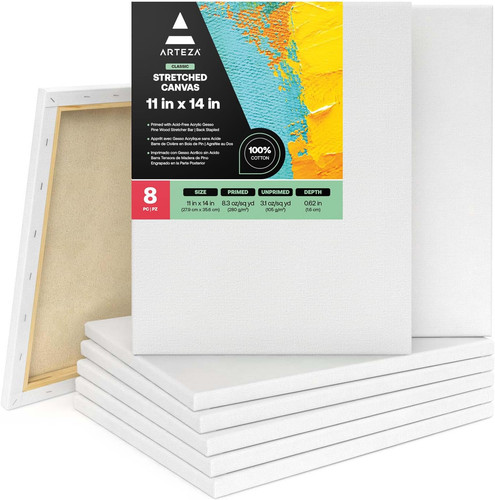 Arteza stretched canvas for - arteza,