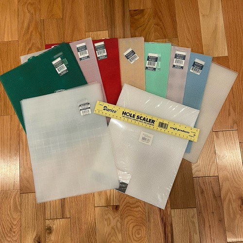 Plastic canvas sheets lot - plastic,